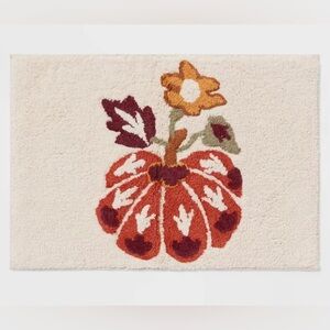 •new• THRESHOLD Harvest Pumpkin Bath Rug